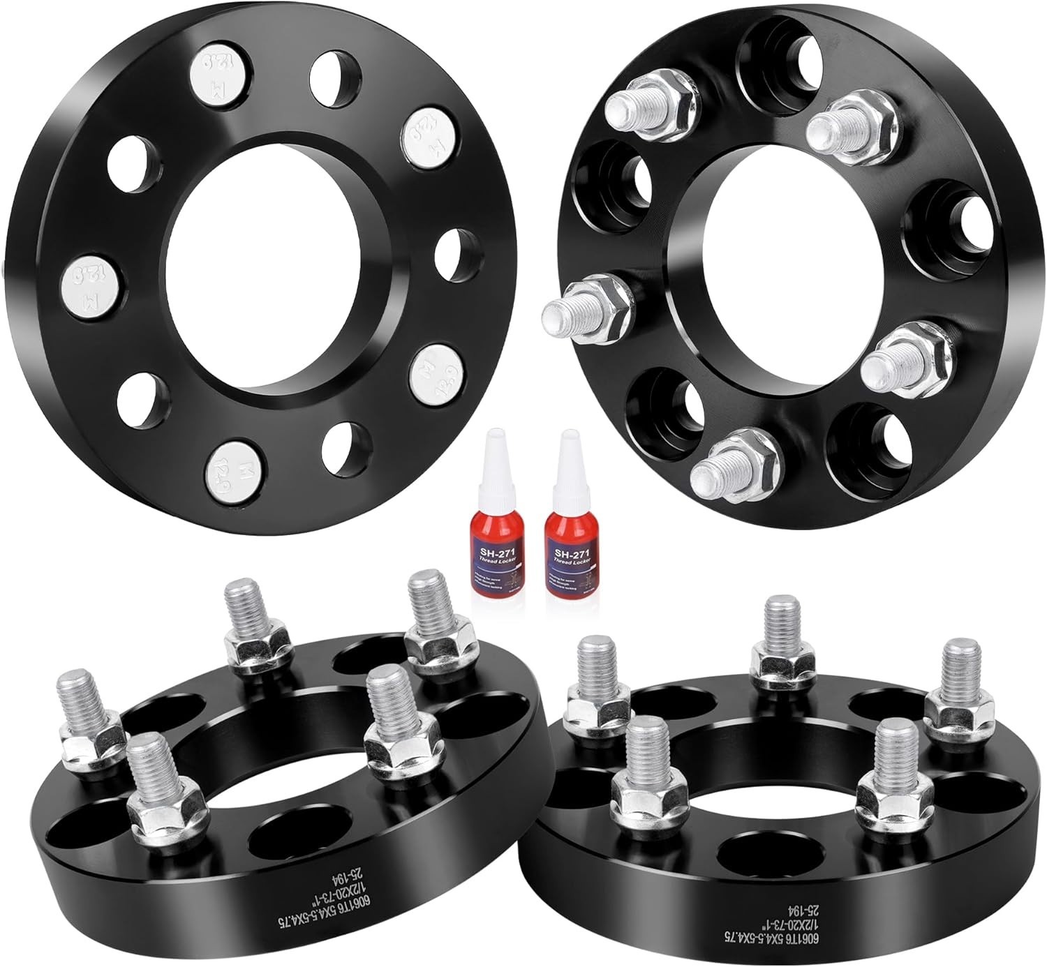 Wheel Adapters, 1inch 5×114.3mm to 5×120.65mm Wheel Adapter 5×4.5 to 5×4.75