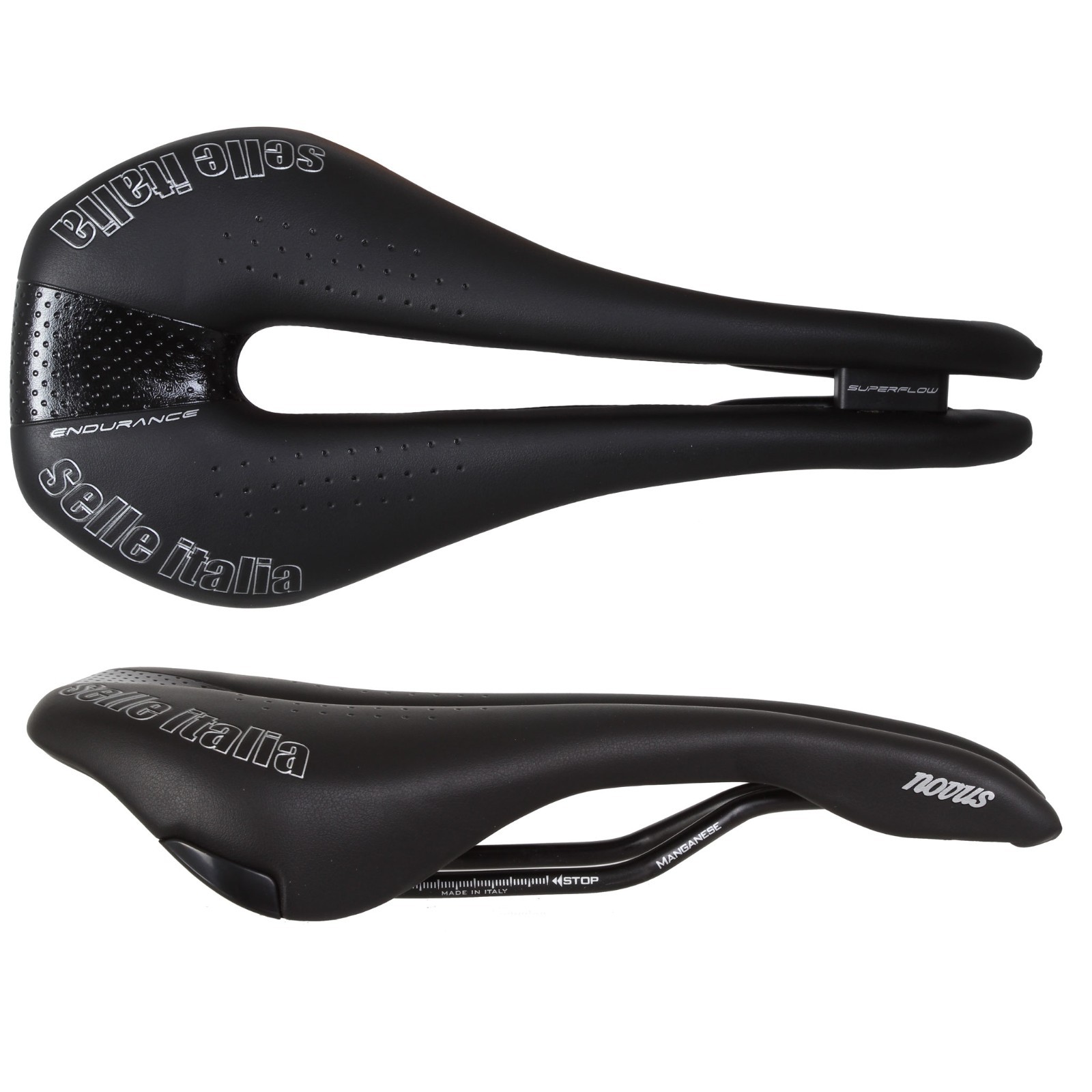 Selle Italia Novus Endurance TM Superflow Saddle Manganese Black S3