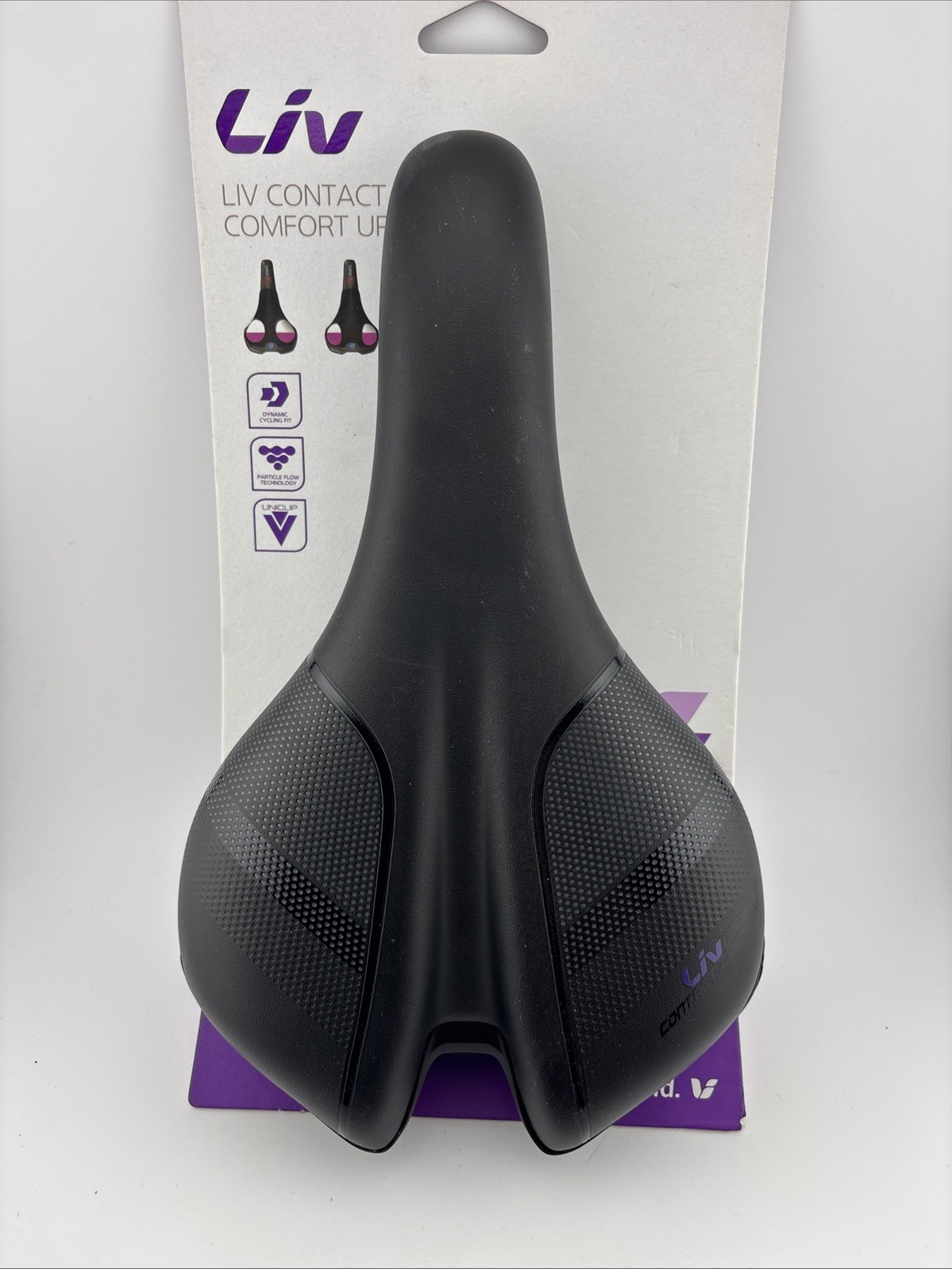 NEW Liv Contact Comfort Upright Saddle Women’s Bike Seat Black