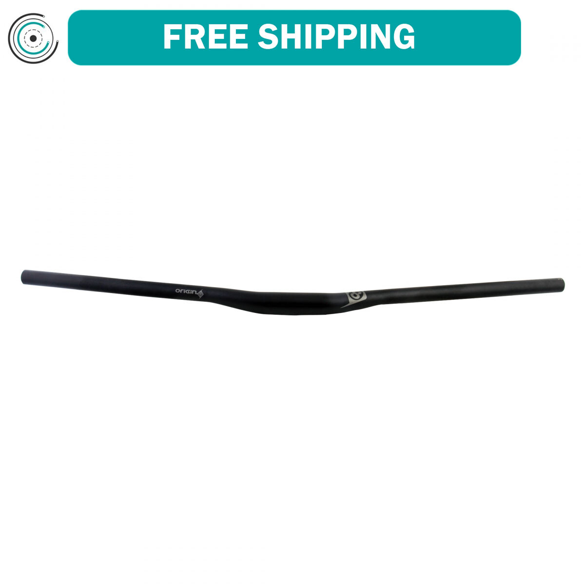 Origin8 Rave I 31.8mm Clamp 10mm Rise AL6066 7° Back 4° Upsweep Black Aluminum