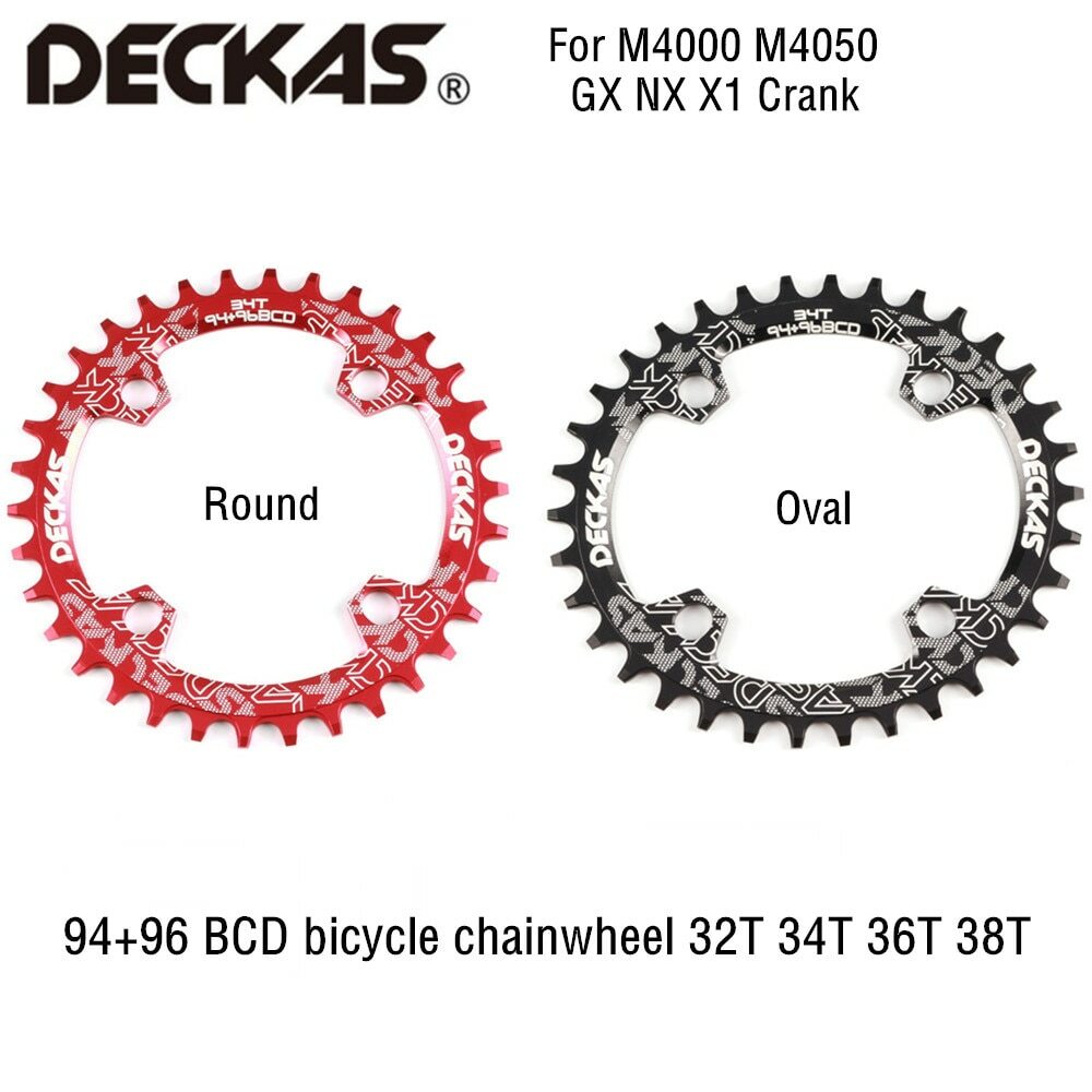 Deckas MTB Bike 94+96 BCD Chainring Bicycle Chainwheel For M4000 GX NX X1 Crank