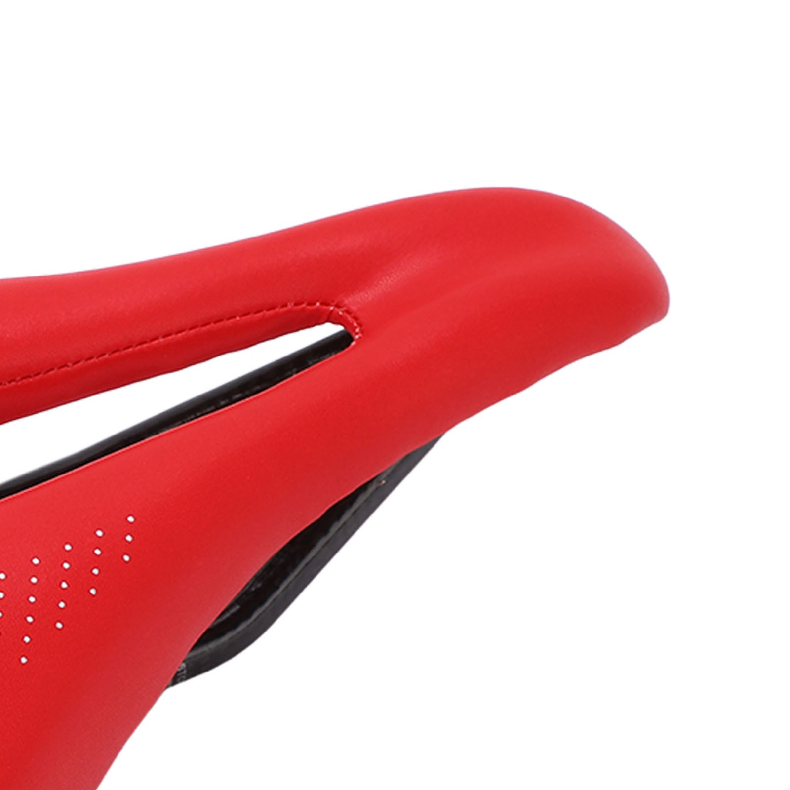 White Saddle Replacement Comfortable Hollow 3K Carbon Fiber + Leather