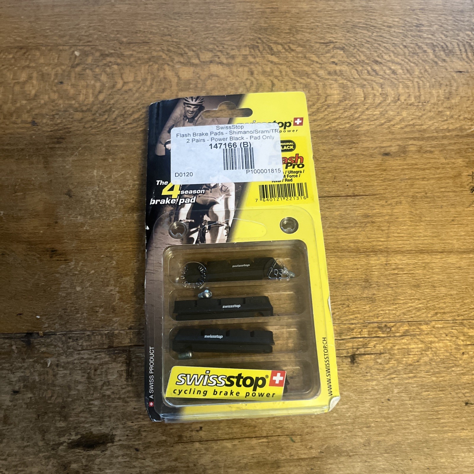 NOS Swiss Stop Brake Pad Inserts Black Compound For Aluminum Rims