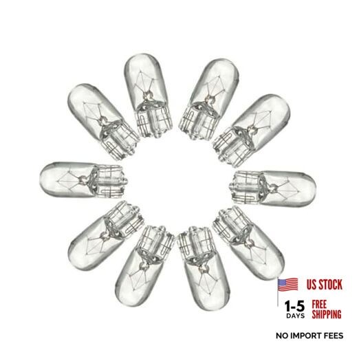 10Pcs DC 70V T10 3W 4300K 501 194 W5W W2.1×9.5d 70V Bulbs for Electric