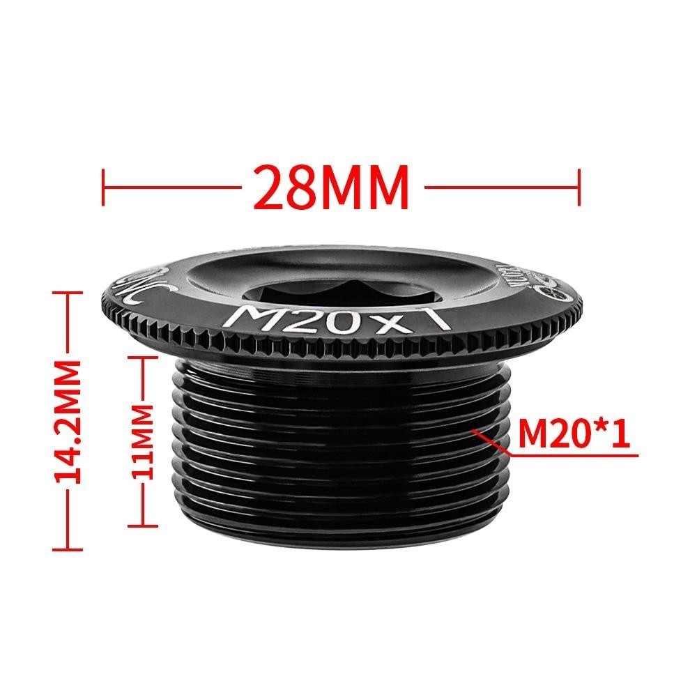 NEW M20 Bike Crank Cover Cap Aluminum MTB Road Crankset Screw Dust Cap