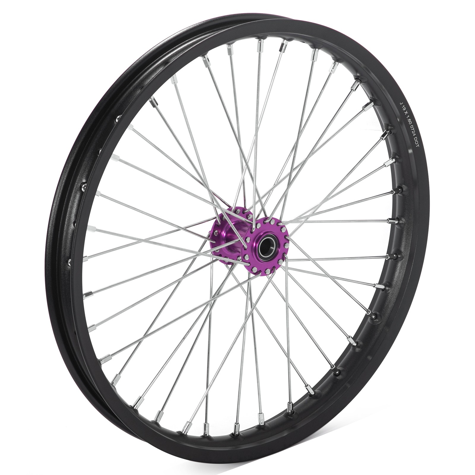 TARAZON 19×1.6 Spoke Front Wheel Rim Purple Hub For Sur Ron X Light Bee X LBX