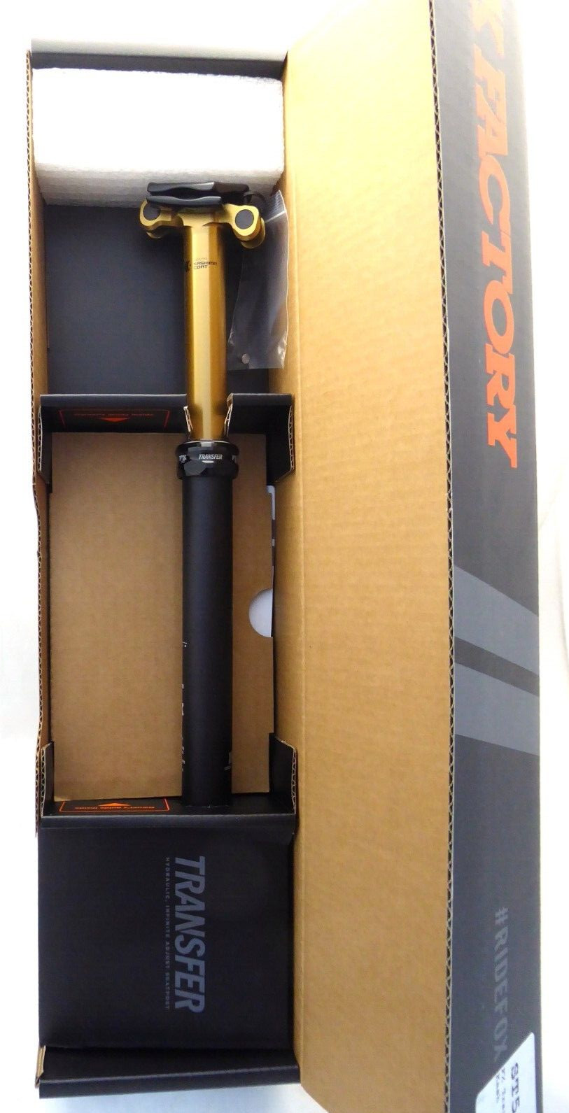 Fox Transfer Factory Dropper Seatpost, Black – 30.9x125mm
