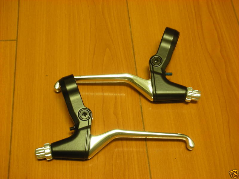 BIKE BICYCLE MTB ALUMINUM BRAKE LEVER 1 PAIR NEW TAIWAN