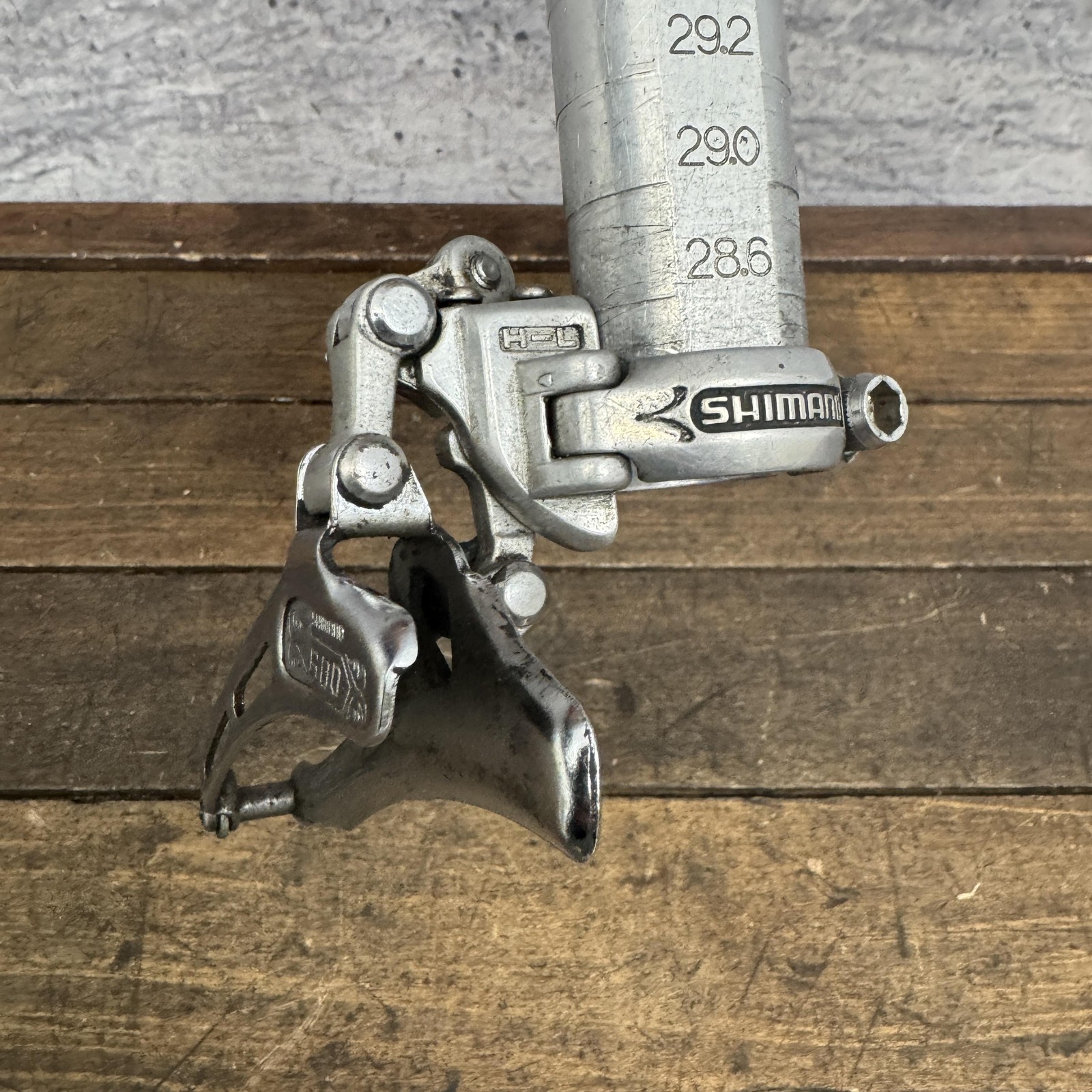 Vintage Shimano 600 Arabesque Front Derailleur 28.6 Clamp Double Japan Road Earl