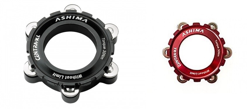 ASHIMA 15mm 20 mm Center Lock Adapter 6 Bolt Rotor RED BLACK shimano DT Swiss