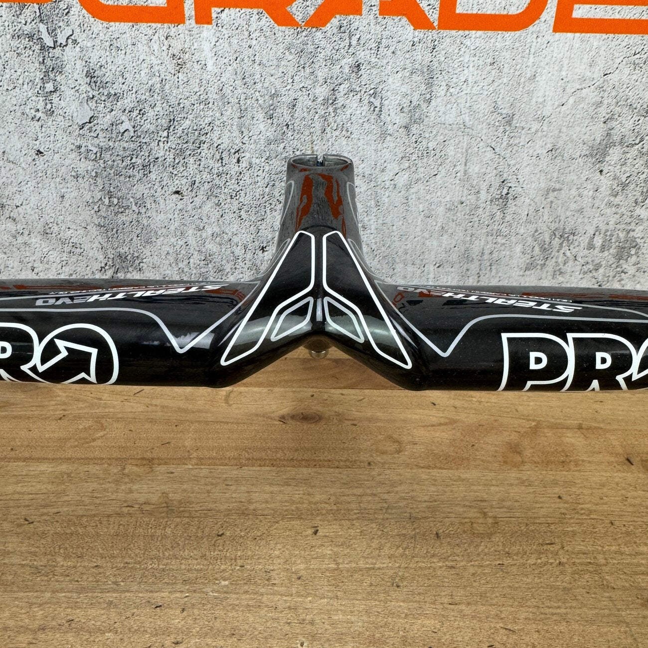 Low Mile! Shimano PRO Stealth Evo Carbon 130mm x 44cm Integrated Handlebar 414g
