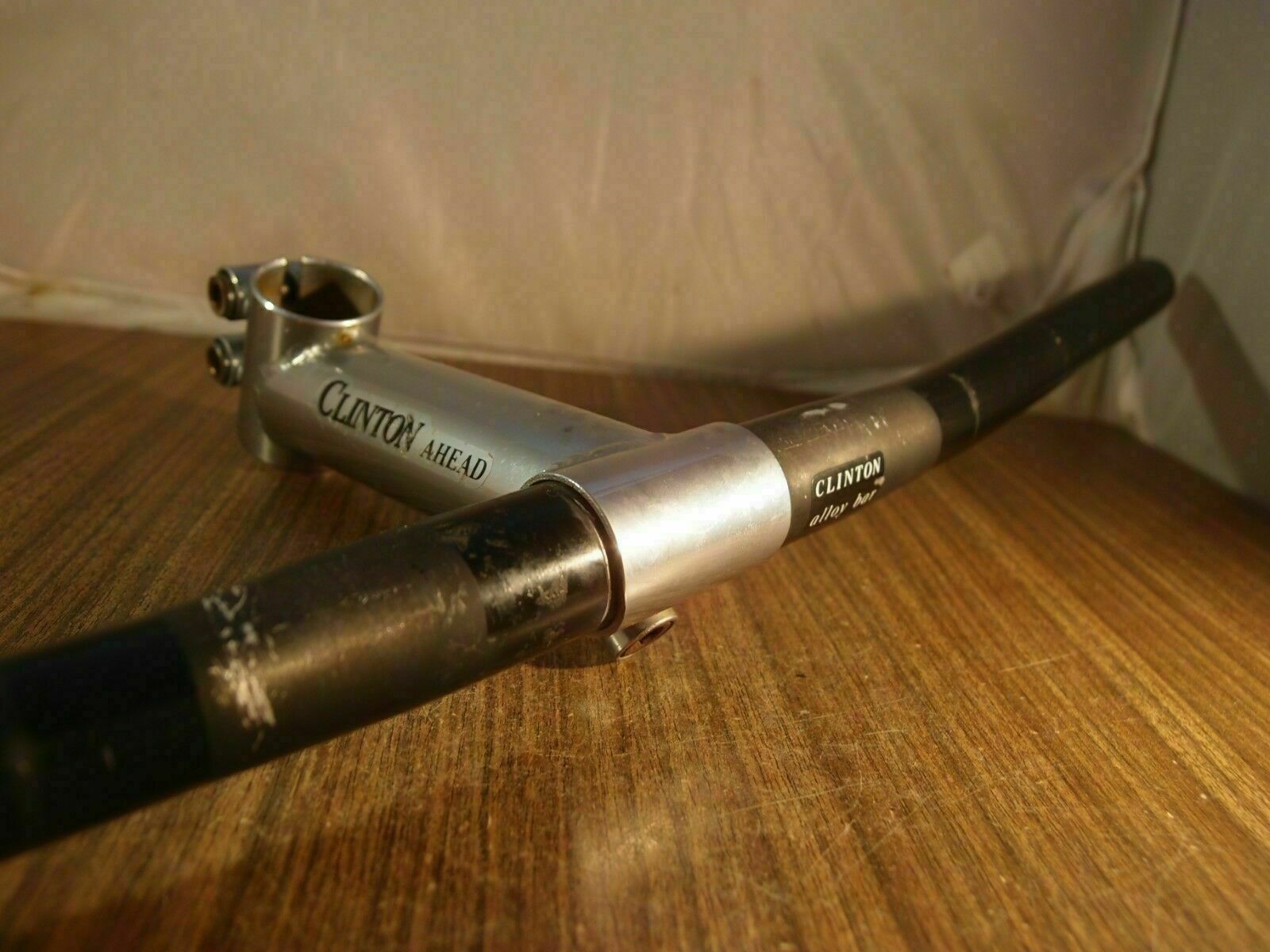 1990’s MTB aluminium handlebar & steel stem Clinton made in USA 1 1/8»