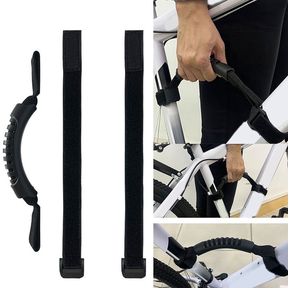 Flexible Bicycle Carry Handle for Quick and Secure Attachment to Any Frame