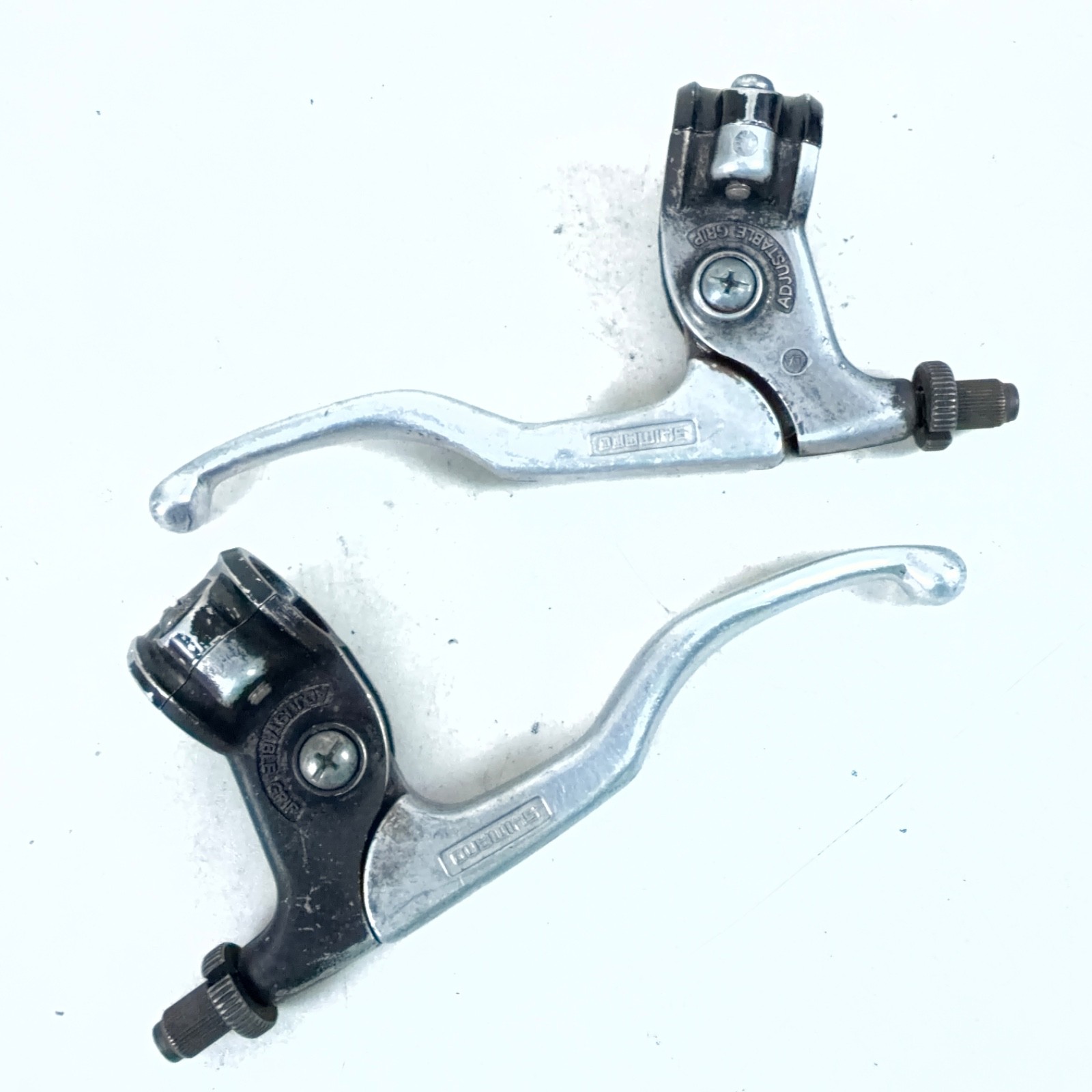 Shimano Vintage BL-AT50 L/R Brake Lever Set Japan 4-finger 22.2 mm BMX Style