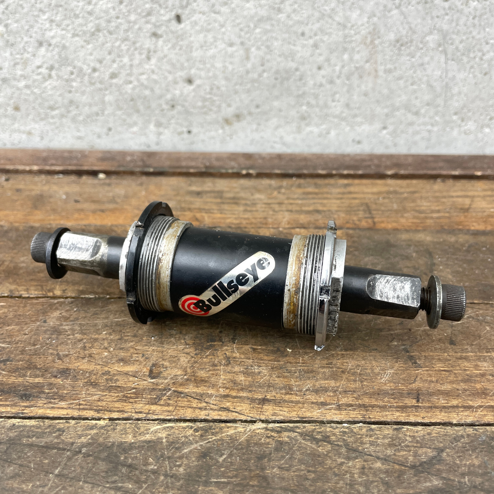 Vintage Bullseye Bottom Bracket Square 127 mm Spindle Shell Sealed Bearing PARTS