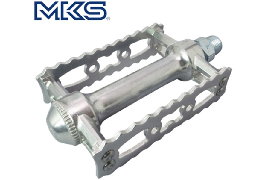 MKS Mikashima Bicycle Pedal SYLVAN TOURING Silver Left /Right Set Made in Japan