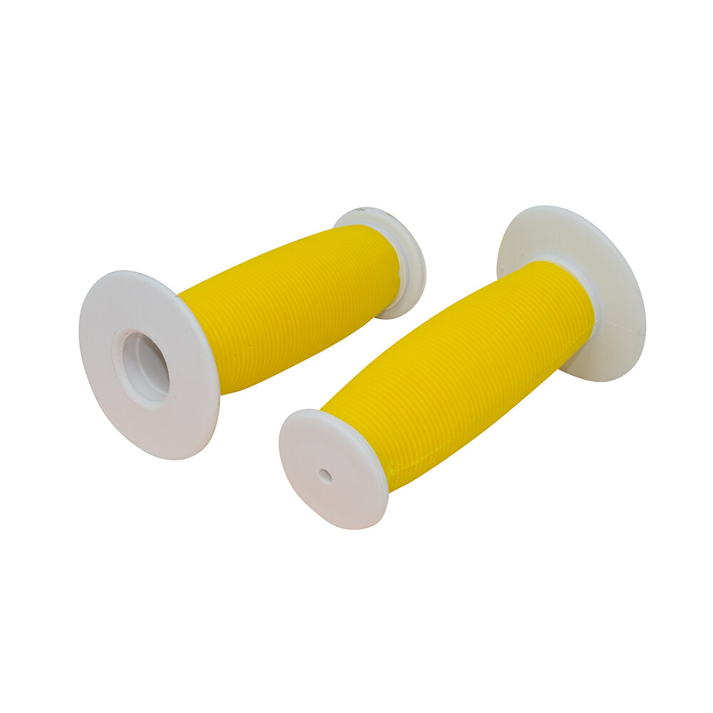 PRO+ Child Kids Bicycle Grips Mushroom Handle Bar Bike Grip Yellow/White
