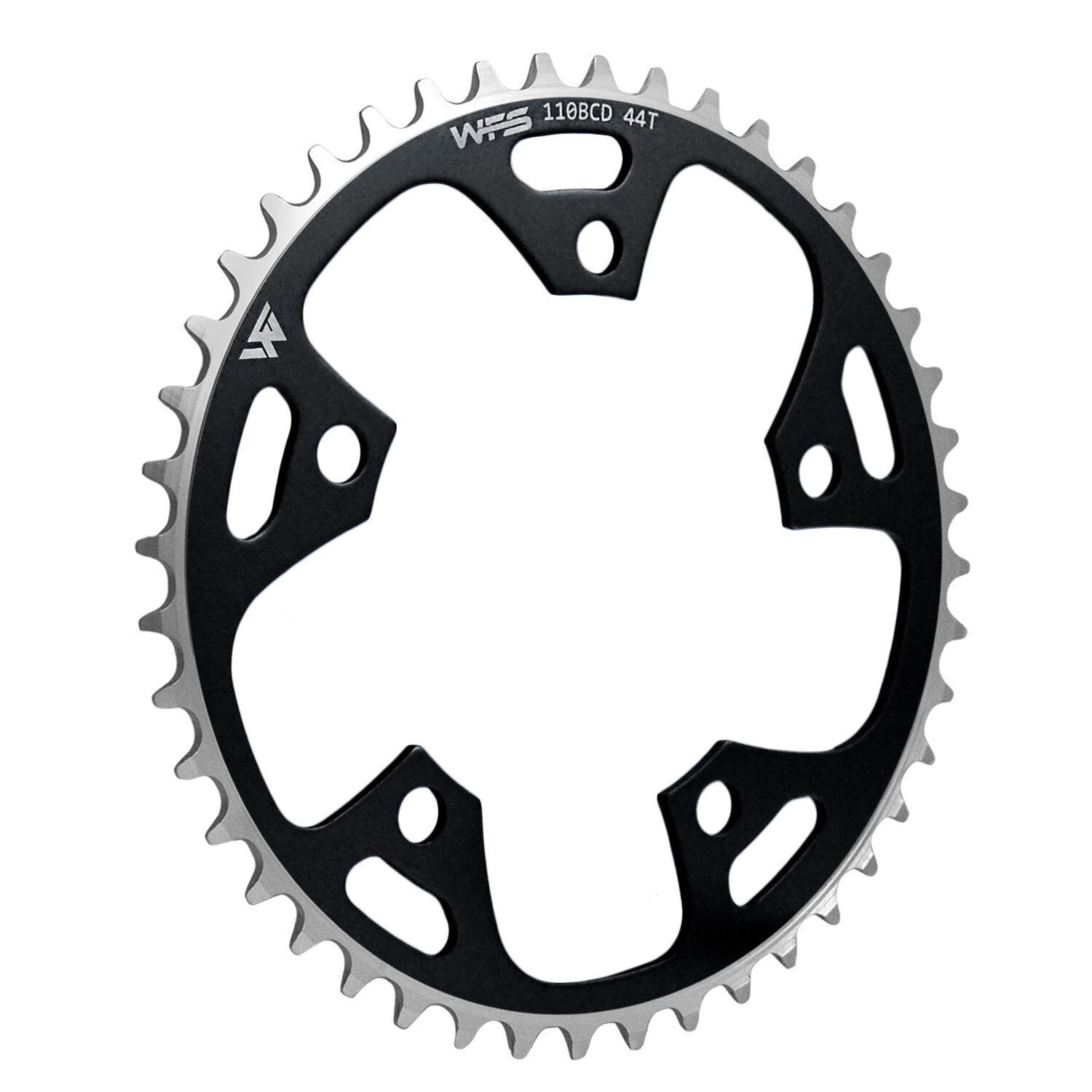 WFS Pulsar Chainring 44T 1/8″ 110mm Old School BMX Single Speed Fixie , Black