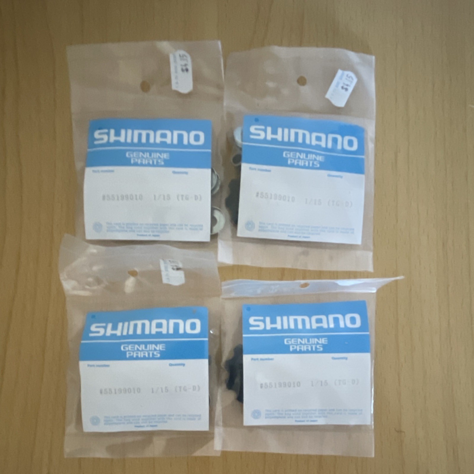 Shimano Rear Derailleur Pulleys Set of 4 Black Plastic Metal Genuine Parts