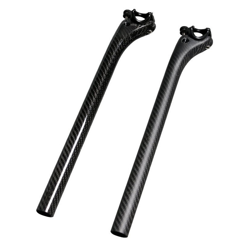 Carbon Fiber Seatpost Offset Mountain Road Bike Seatpost 25.4/27.2/30.8/31.6mm
