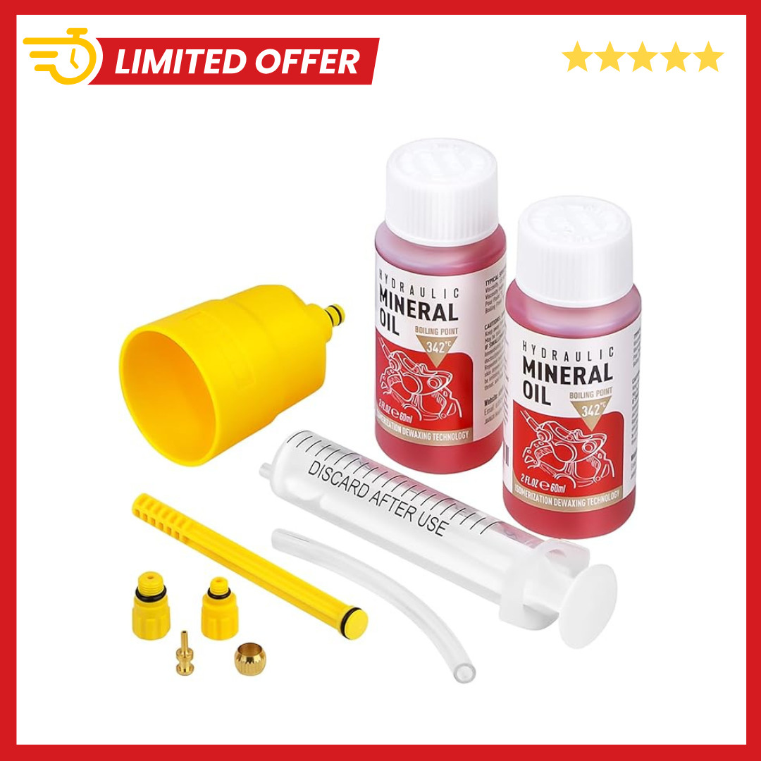 Brake Bleed Kit for Shimano Hydraulic Brakes, Brake Fluid Mineral Oil 120ml …