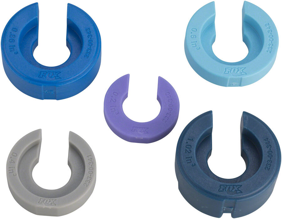 FOX Volume Spacers – Float X and DPX2, 1/2″ Shaft, Assorted Kit