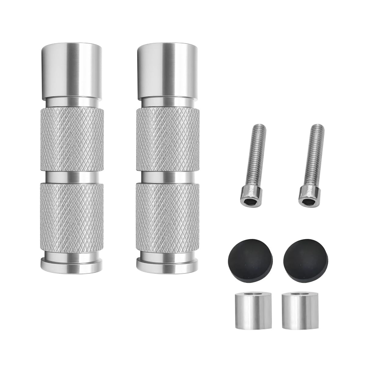 Motorcycle Foot Pegs Aluminum M8 CNC Motorbike Pedals Footrests Motorcycle