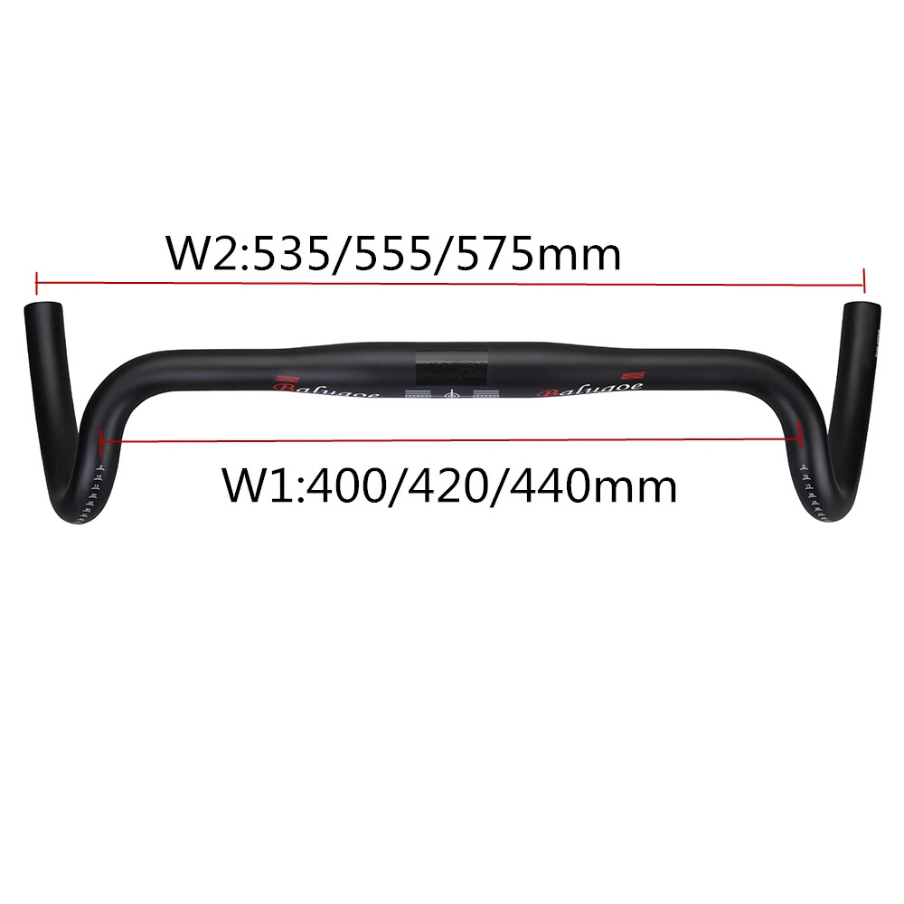 Carbon Gravel Handlebar for Road Cyclocross Bike Big Flare Bar 400/420/440mm