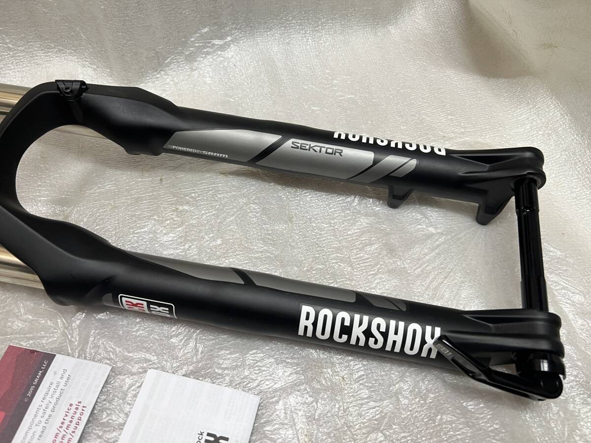 ROCKSHOX SEKTOR TK SILVER 26er Tapered Fork 15×100 130mm Uncut Steerer NEW RARE