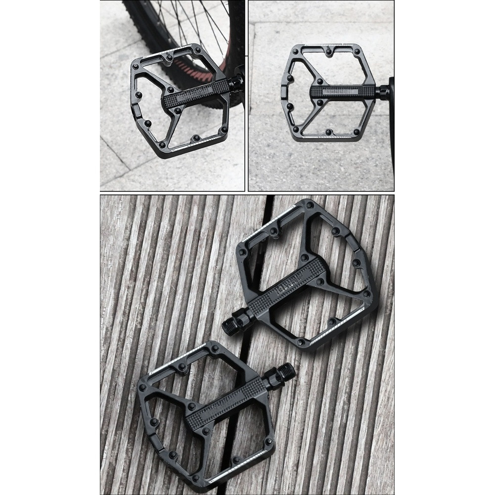 Aluminum Bike Pedals Wide Platform 20 Pins Sealed Bearings for Off Road Use