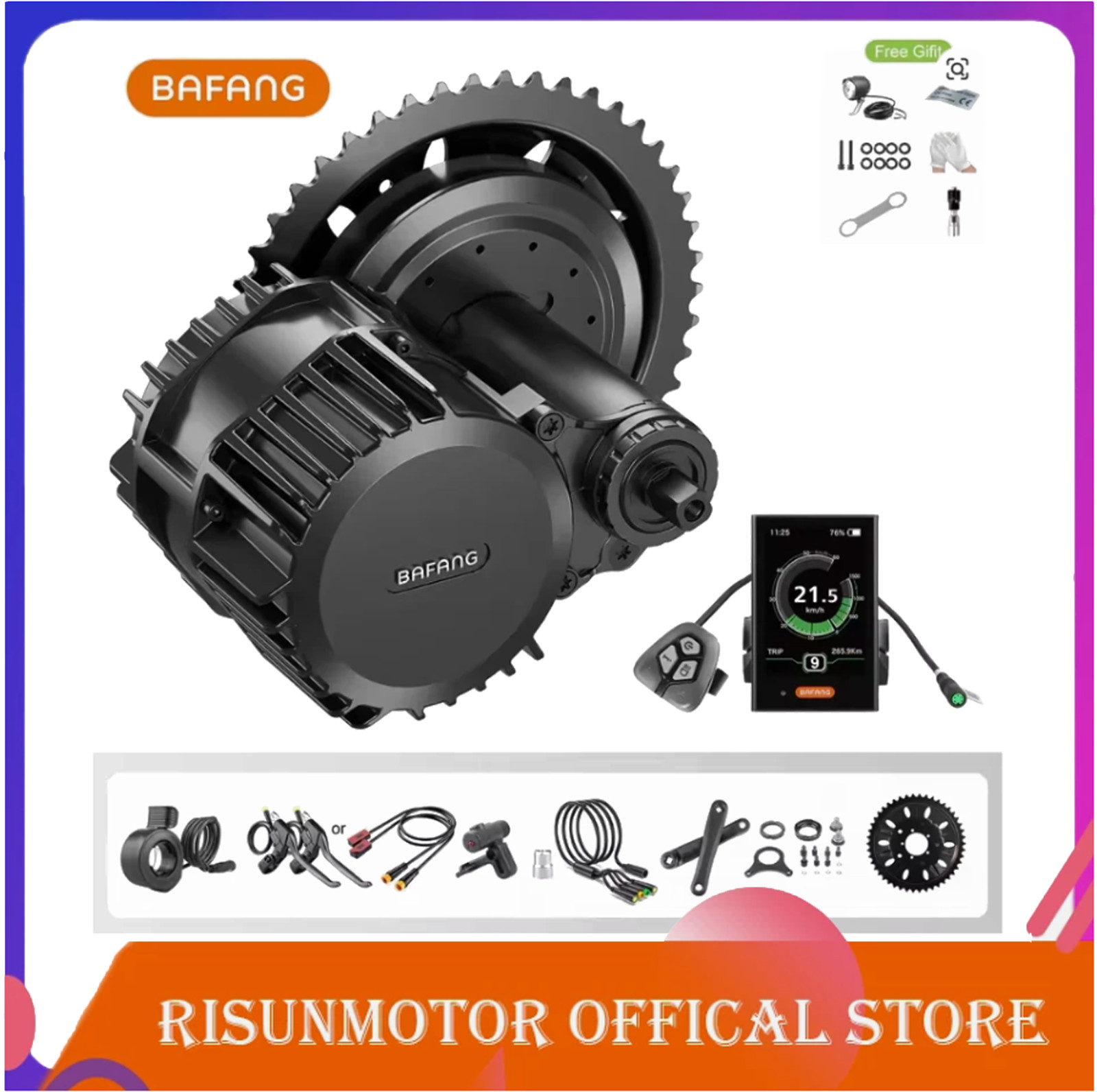 Bafang BBSHD 48-52V 1000W Mid Drive Motor BB 68/100/120mm Ebik Conversion Kits