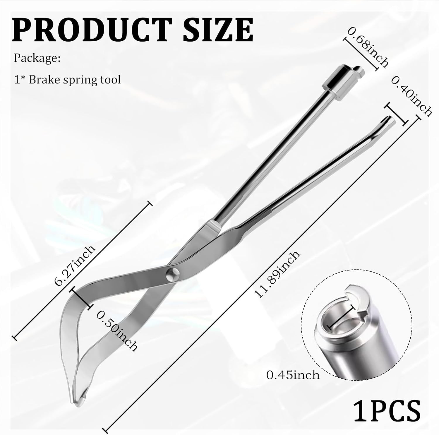 Drum Brake Spring Pliers Tool Heavy Duty 11.89 inch Dual-Ended Universal