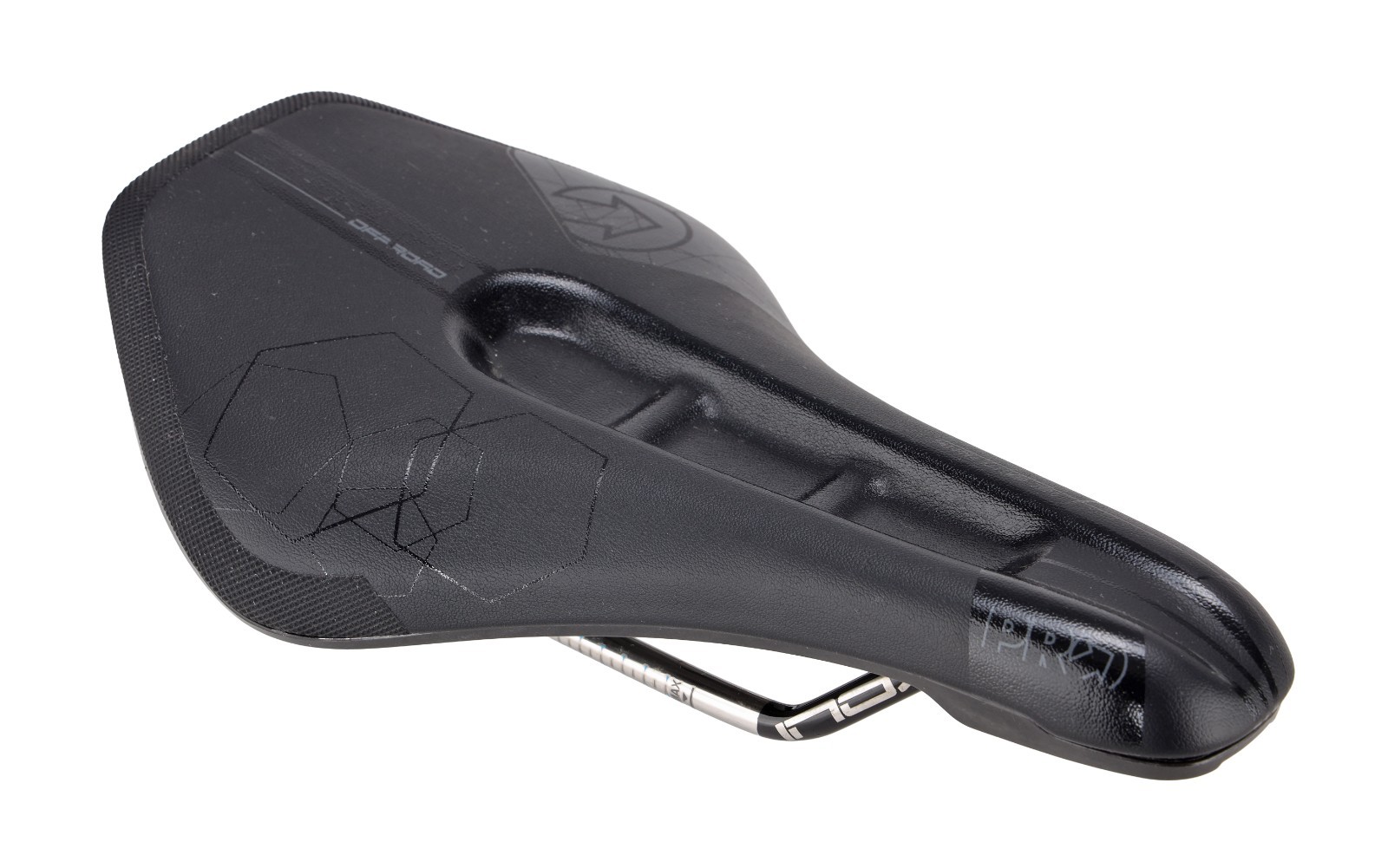 PRO Stealth Off Road Carbon Mountain Bike Saddle 142mm 7 x 7mm INOX Rail Black