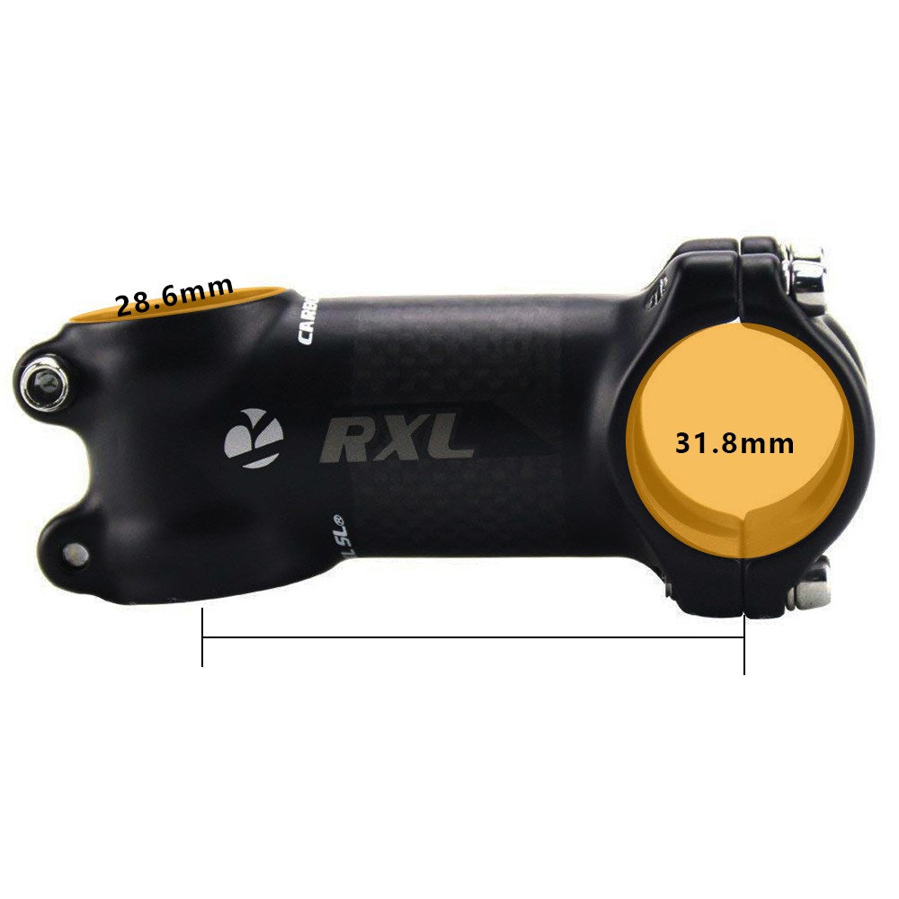 MTB Bike Stem Carbon Fiber+Aluminum Alloy Stem For Handlebar 6°60mm USA Stock