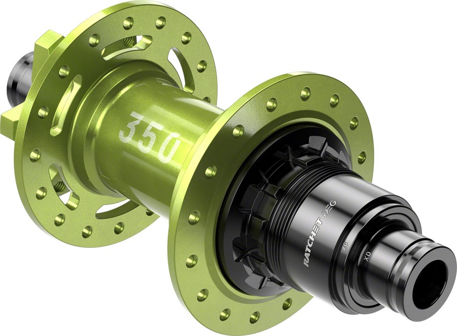 DT Swiss 350 DEG Rear Hub – 12 x 148mm, 6-Bolt, XD, Limited Edition Green, 32H,