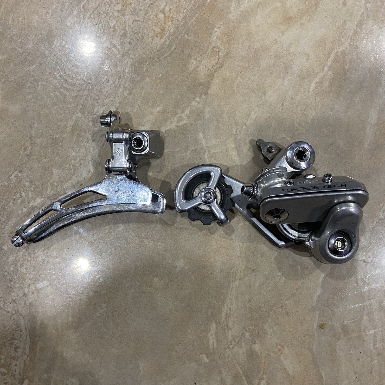 Suntour Superbe Tech Derailleur Front & Rear Vintage 7 Speed MTB Mountain Bike