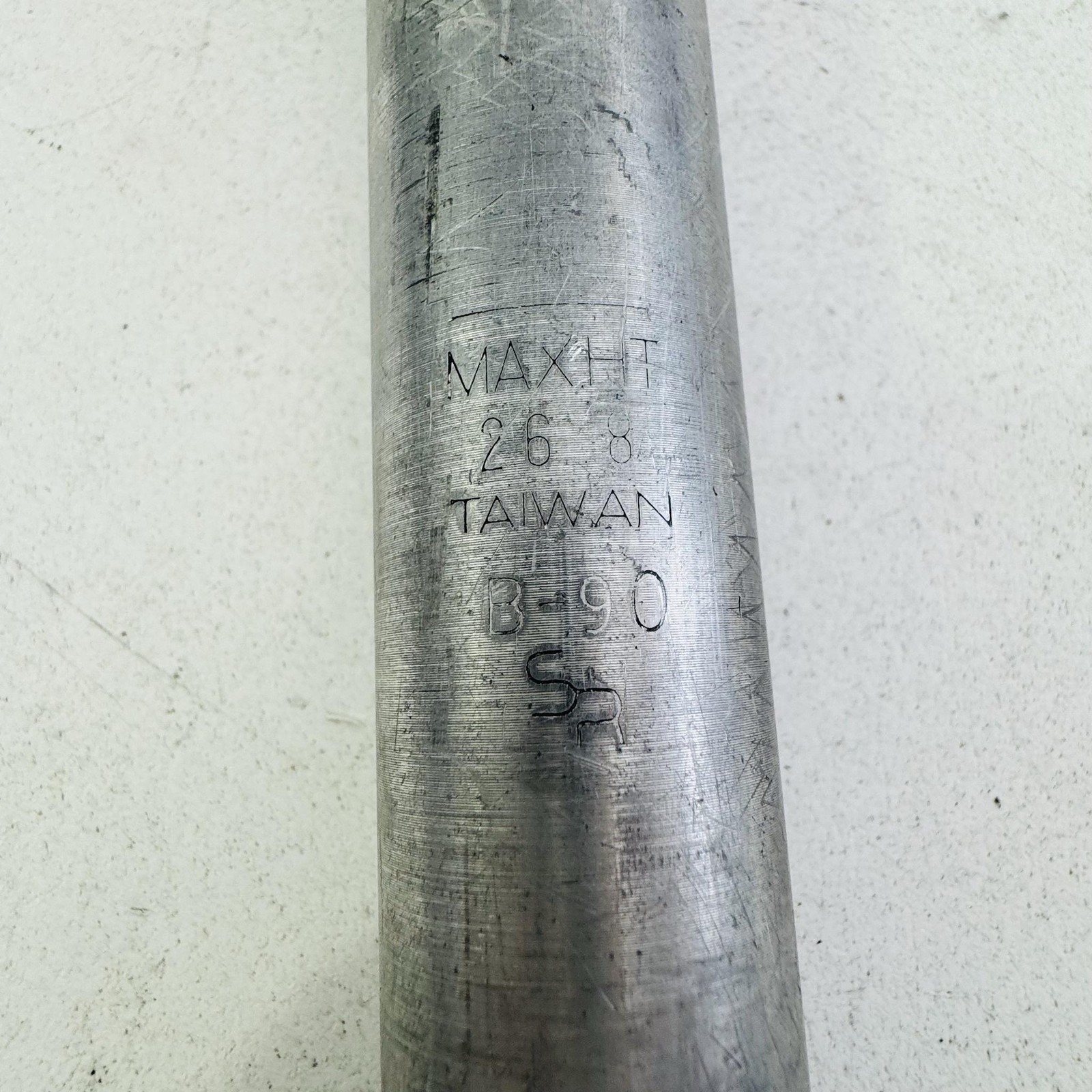 Vintage SR Sakae Seatpost 26.8mm Silver Alloy Taiwan Road MTB Bike B-90 C2