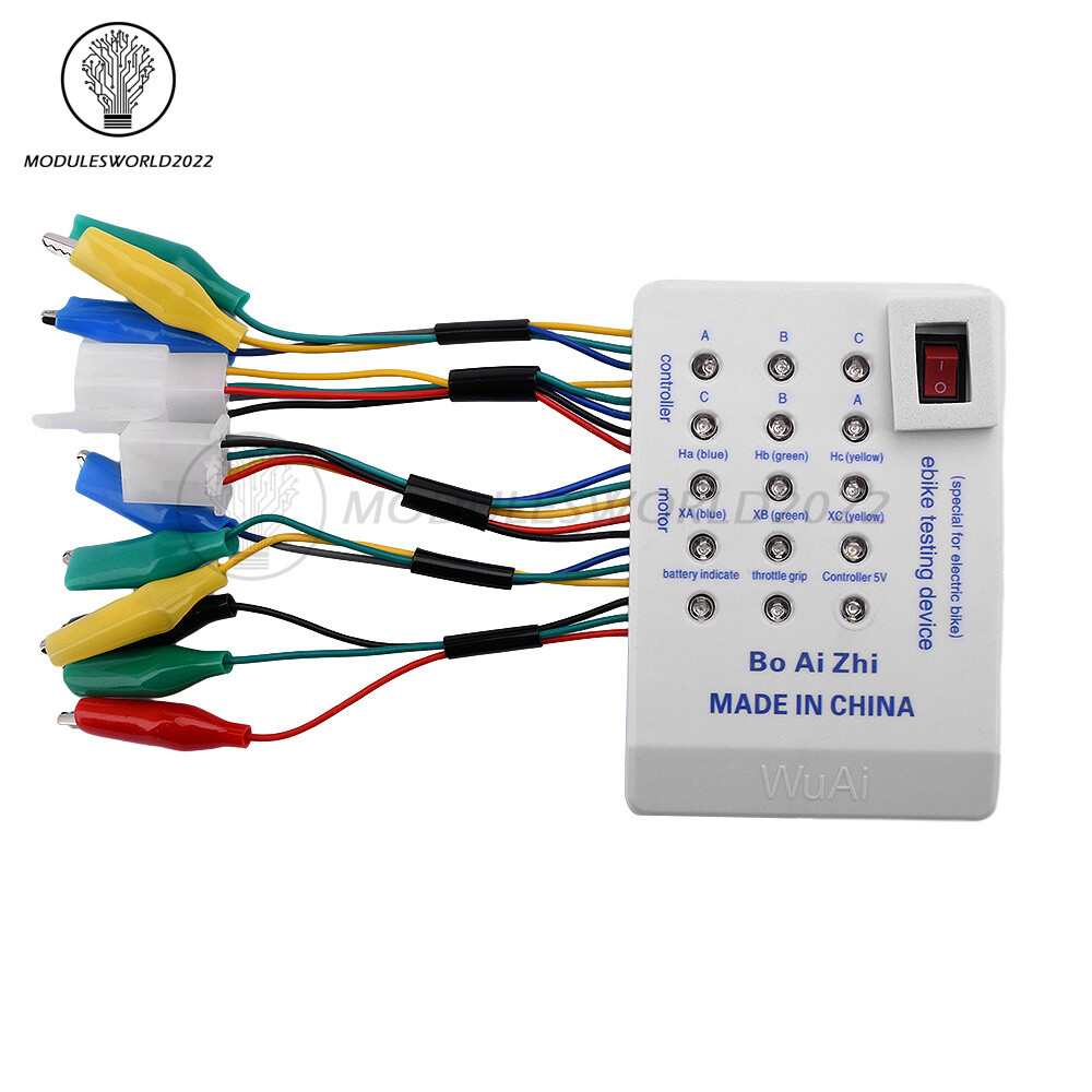 24-72V Brushless Motor Tester Ebike Testing Device Electric Hall Tester Detector