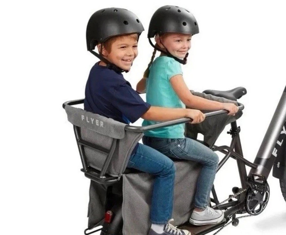 Radio Flyer Kid & Cargo Carrier Holds 2 Kids AC804 For Flyer L885 E Bike Bicycle