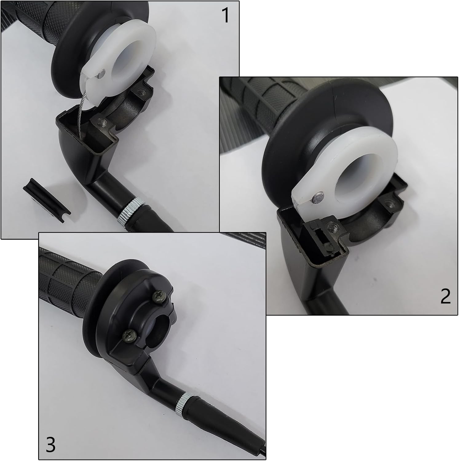 Throttle Grip Rotary Accelerator 21mm Handle W Cable For Dirt Pit Bike ATV Mini