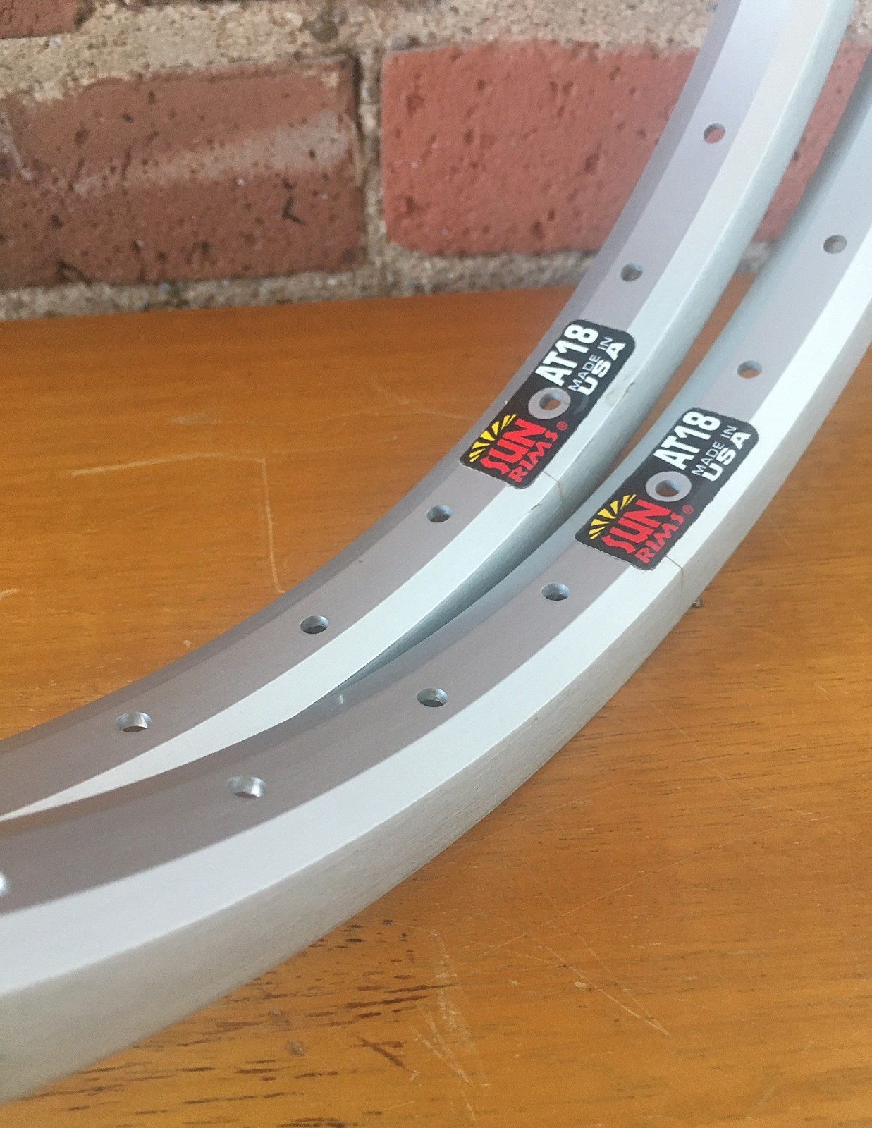 Sun AT-18 Bicycle Rims 16 x 1 3/8″ 349 32 Hole NOS New Made in the USA Brompton