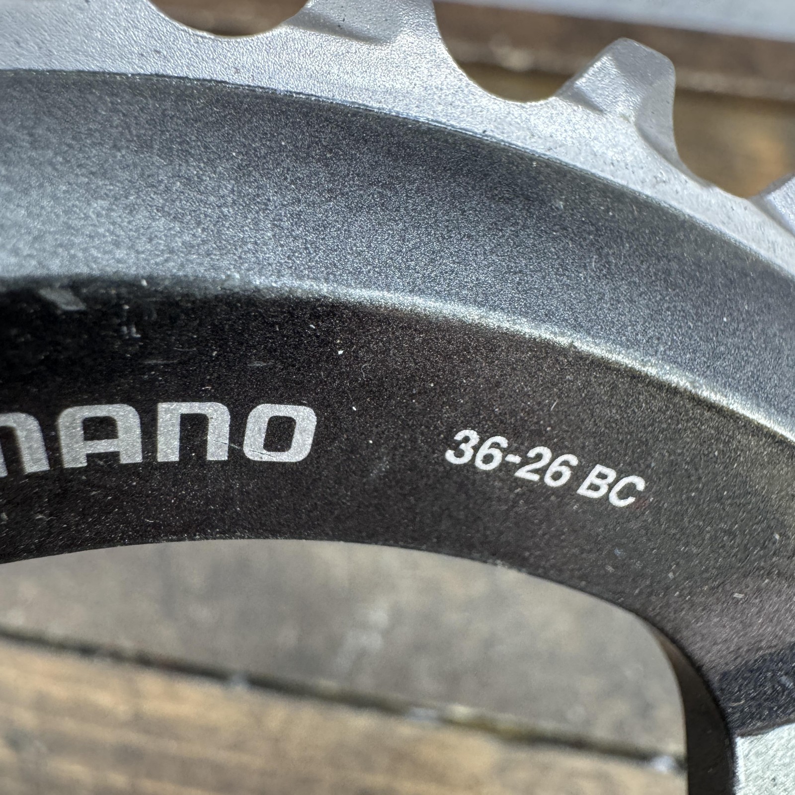Shimano 36T Chainring DynaSys11 4-Arm Asymmetric Black MTB 36-26 BC Outer Ring
