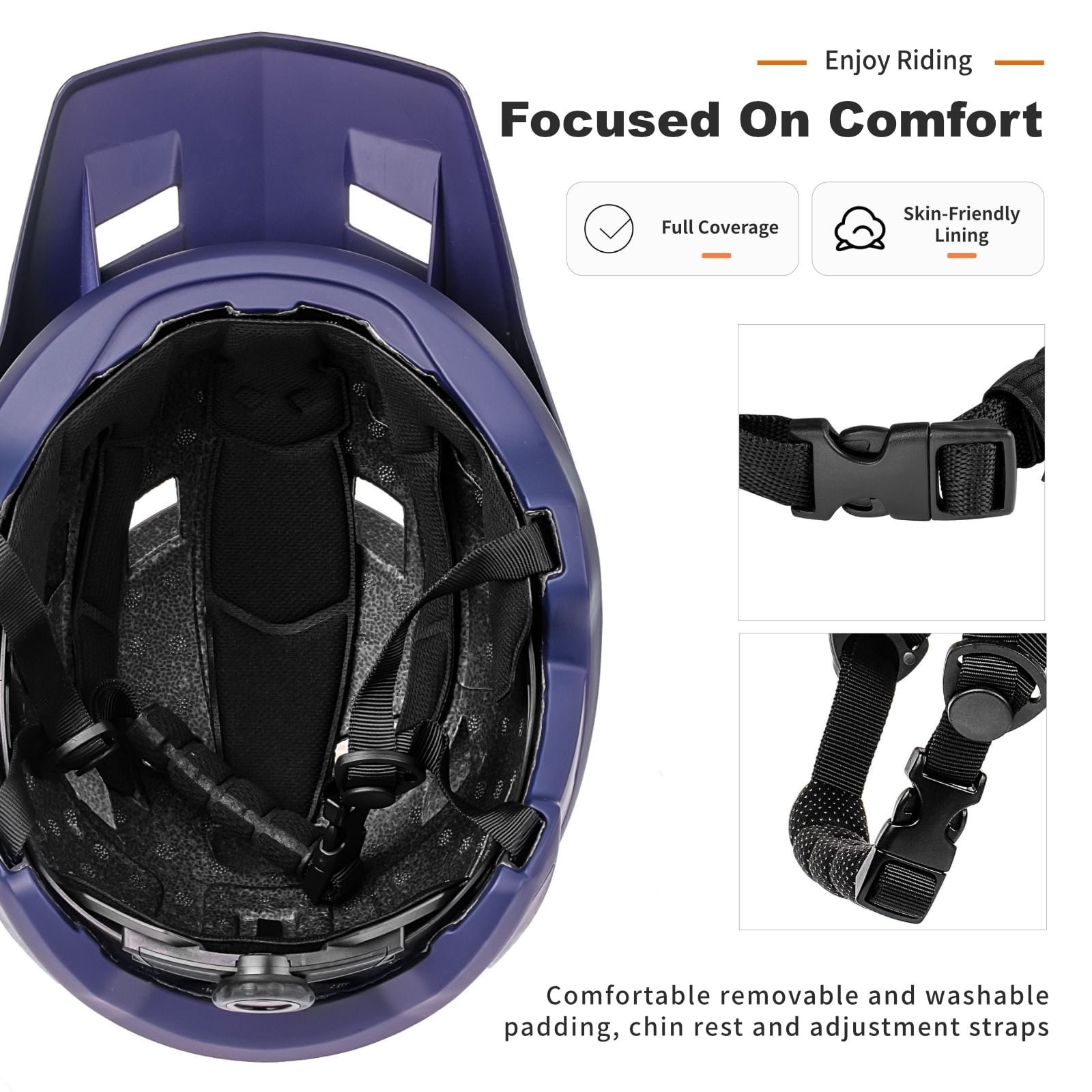 BATFOX MTB Helmet Bike Helmets for Men & Women Enhanced Impact Protection, XL