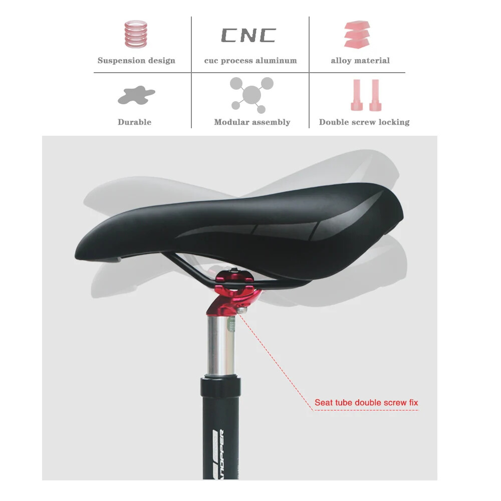 Mountain Bike Suspension Seatpost Bicycle Seat Post Shock Absorber Damping