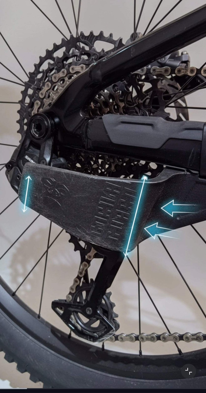 Gorila Guard MTB Derailleur Protector — Heavy Duty