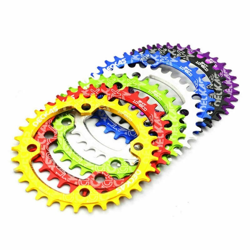 Bike Narrow Wide Round Oval Chainring Chain Ring BCD 104mm 32/34/36/38T DECKAS