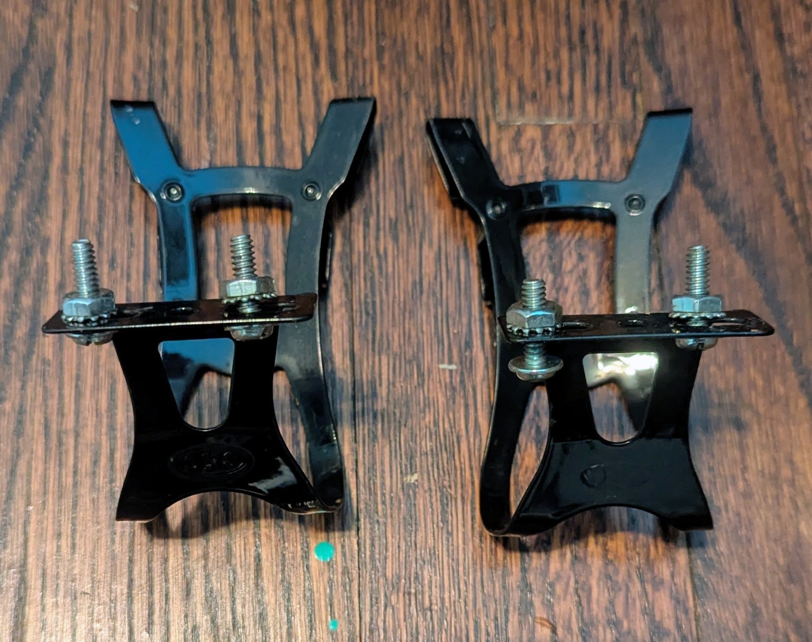 All City Black Double Strap Toe Clips