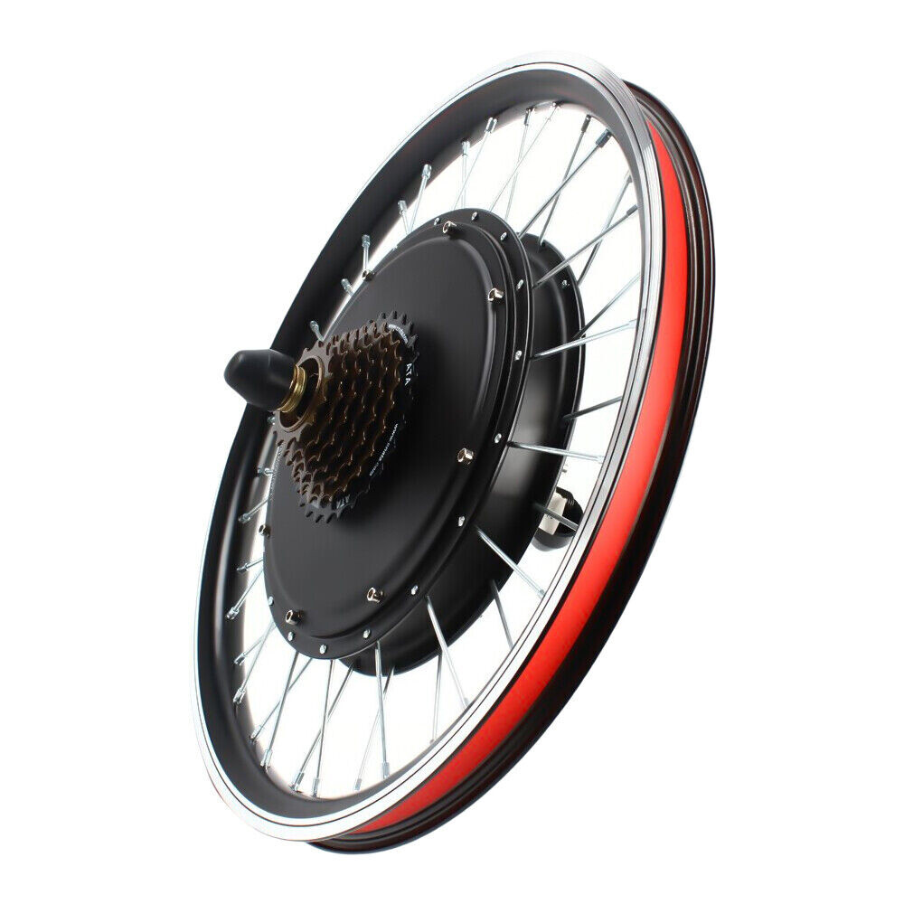 20″ 1000W 48V eBike Conversion Kit Rear Wheel Hub Motor Electric Bike 440RPM