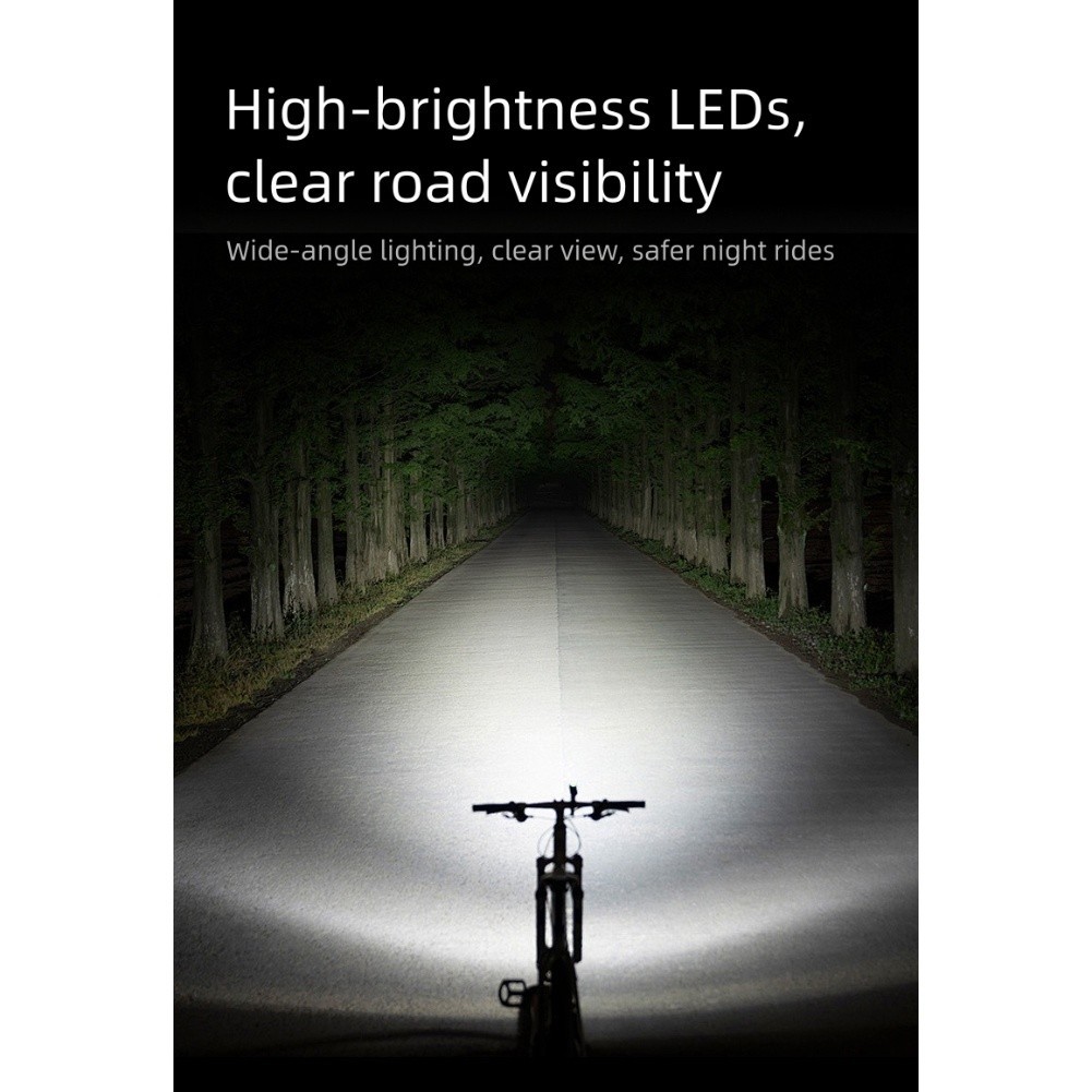 Bicycle Light 4000 Lumens 2000 MAh for Battery Efficient Battery Life For