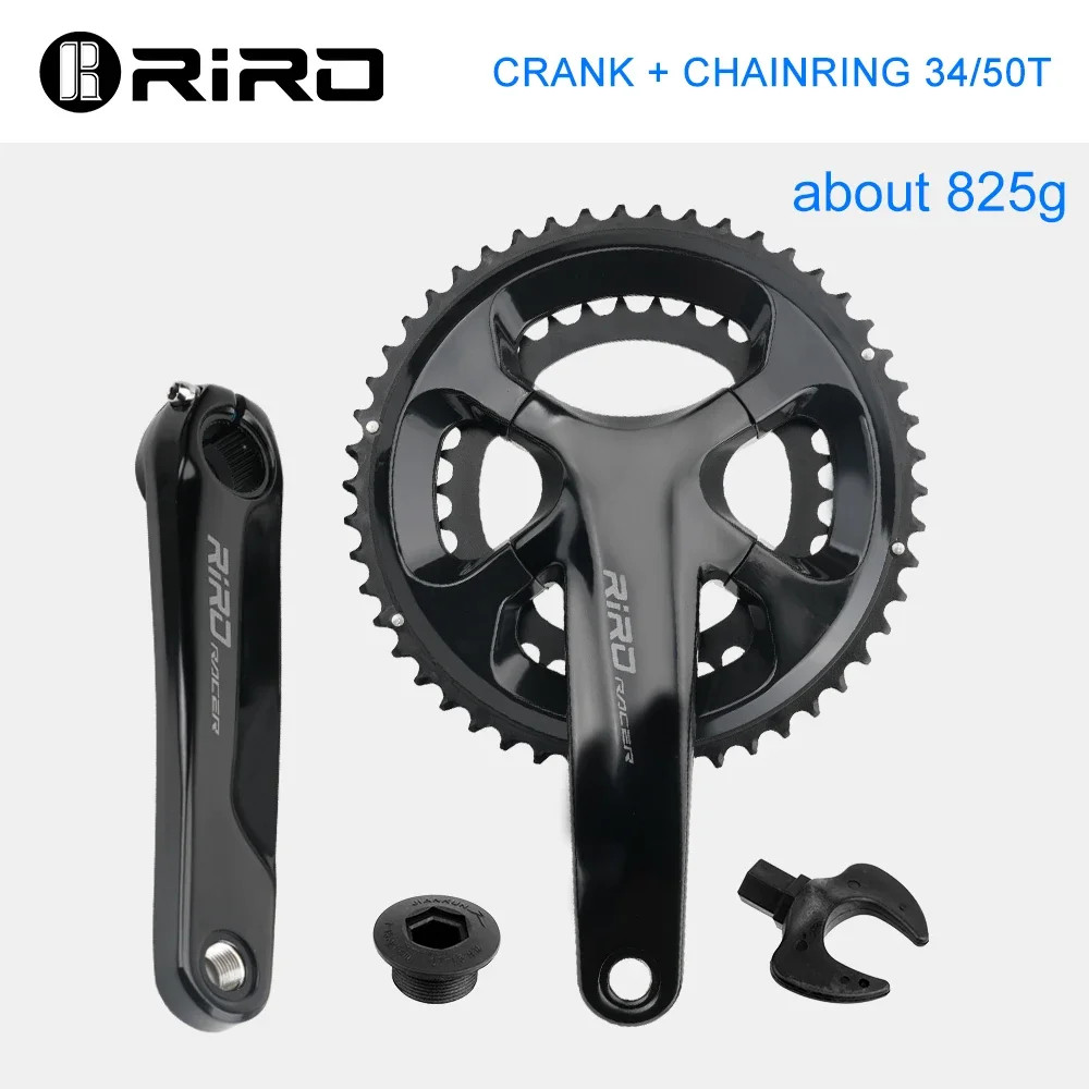 RIRO RACER R9 Road Bike Crankset 170mm 110BCD 50-34T 53-39T Double Chainring